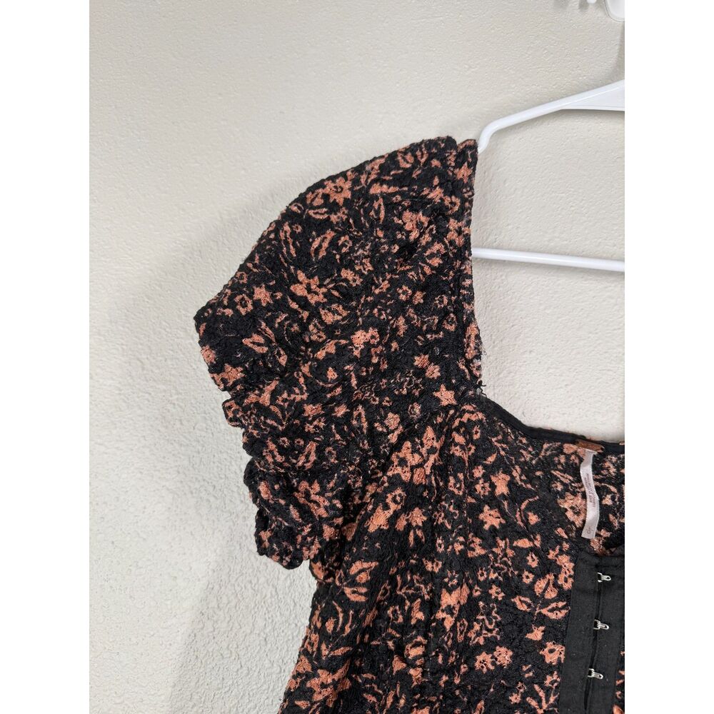 Free People Oh Baby Corset Style Top Sz L Whimsigoth Witchy Fairy Grunge Goth - Picture 3 of 11